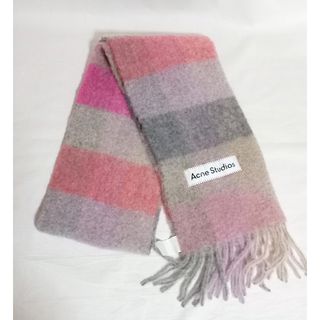 【美品 Acne Studios】アルパカ マルチカラー マフラー