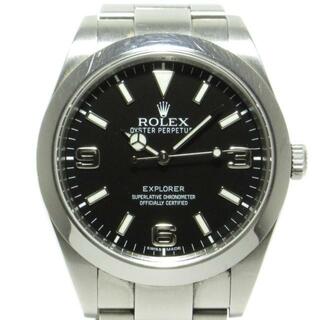 ロレックス(ROLEX)のROLEX(ロレックス) 腕時計 エクスプローラー1 214270 メンズ SS/ランダムルーレット文字盤/ブラックアウト/12コマ+余り1コマ(フルコマ) 黒(その他)