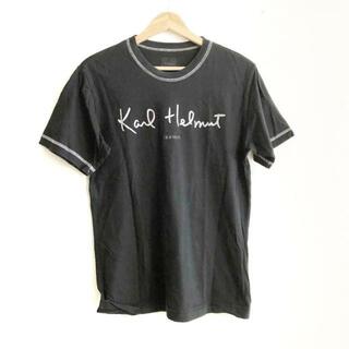 カールヘルム(Karl Helmut)のKarlHelmut(カールヘルム) 半袖Tシャツ サイズM メンズ - 黒 クルーネック(Tシャツ/カットソー(半袖/袖なし))