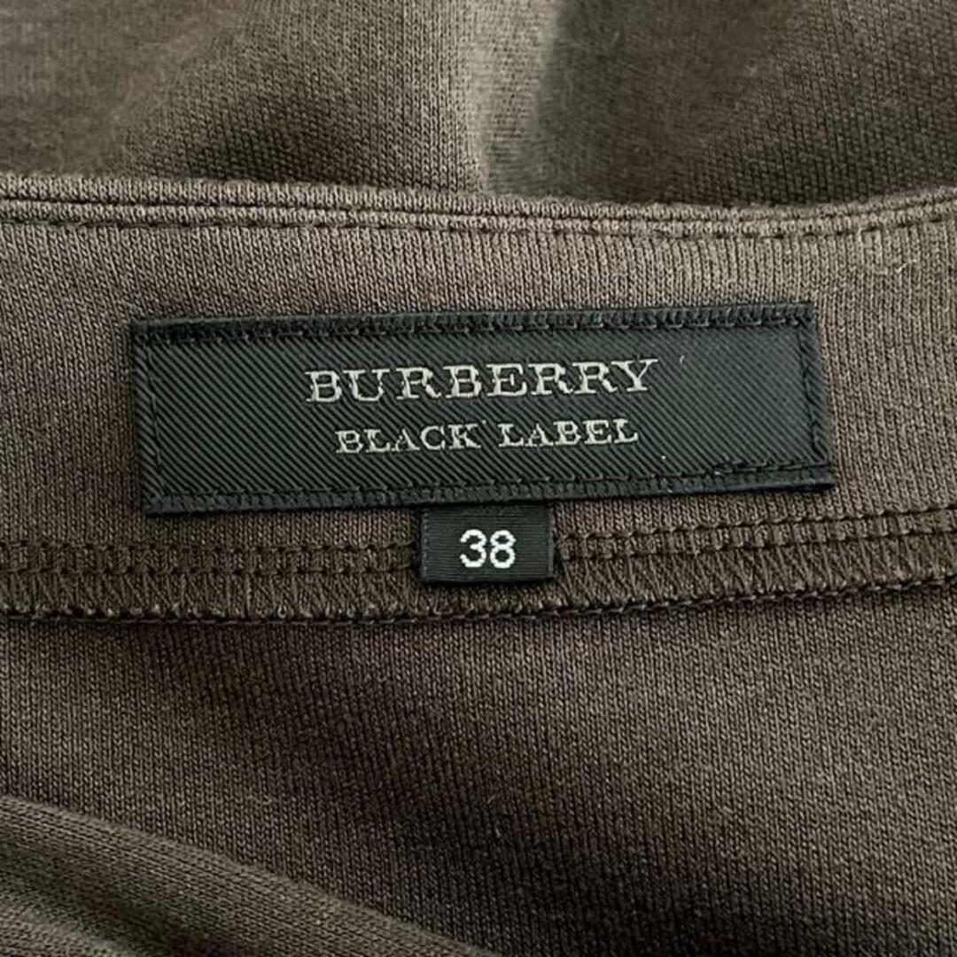 BURBERRY BLACK LABEL(バーバリーブラックレーベル)のBurberry Black Label(バーバリーブラックレーベル) ワンピース サイズ38 M レディース - ダークブラウン 長袖/ひざ丈 レディースのワンピース(その他)の商品写真