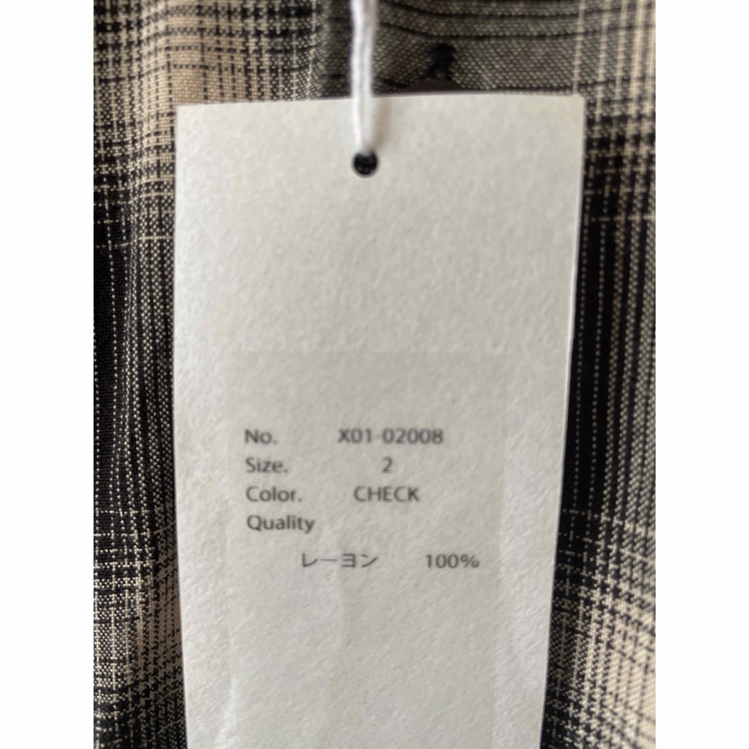 COMOLI レーヨンチェック オープンカラーシャツ COMOLI レーヨンチェック オープンカラーシャツ