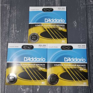 新品　D'Addario ダダリオ アコースティックギター弦 EXP16(弦)