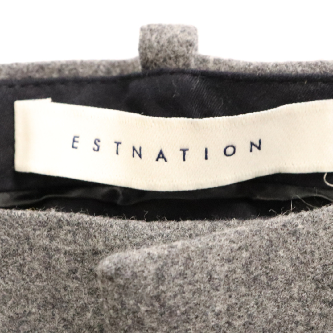 ESTNATION(エストネーション)のESTNATION エストネーション ウール カシミヤ スラックスパンツ グレー メンズのパンツ(その他)の商品写真