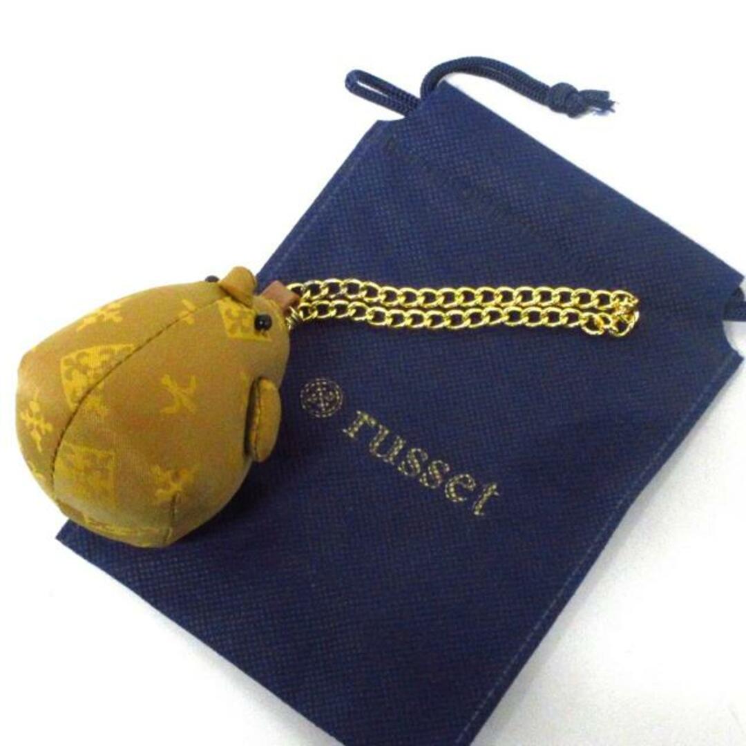 Russet(ラシット)のrusset(ラシット) キーホルダー(チャーム)美品  - ベージュ×イエロー ヒヨコ ナイロン×金属素材 レディースのファッション小物(キーホルダー)の商品写真