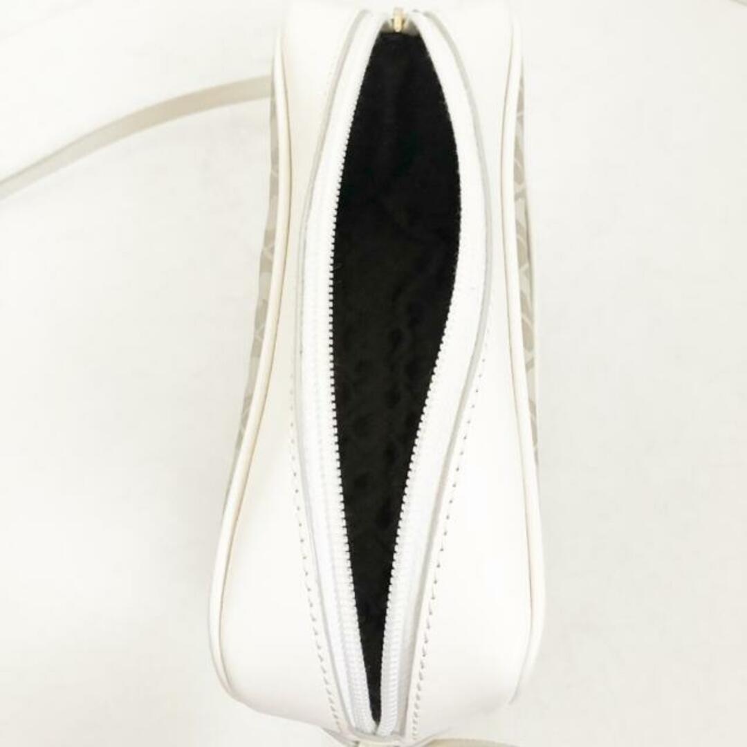 GHERARDINI(ゲラルディーニ)のGHERARDINI(ゲラルディーニ) ショルダーバッグ - グレーベージュ×白 PVC(塩化ビニール)×レザー レディースのバッグ(ショルダーバッグ)の商品写真