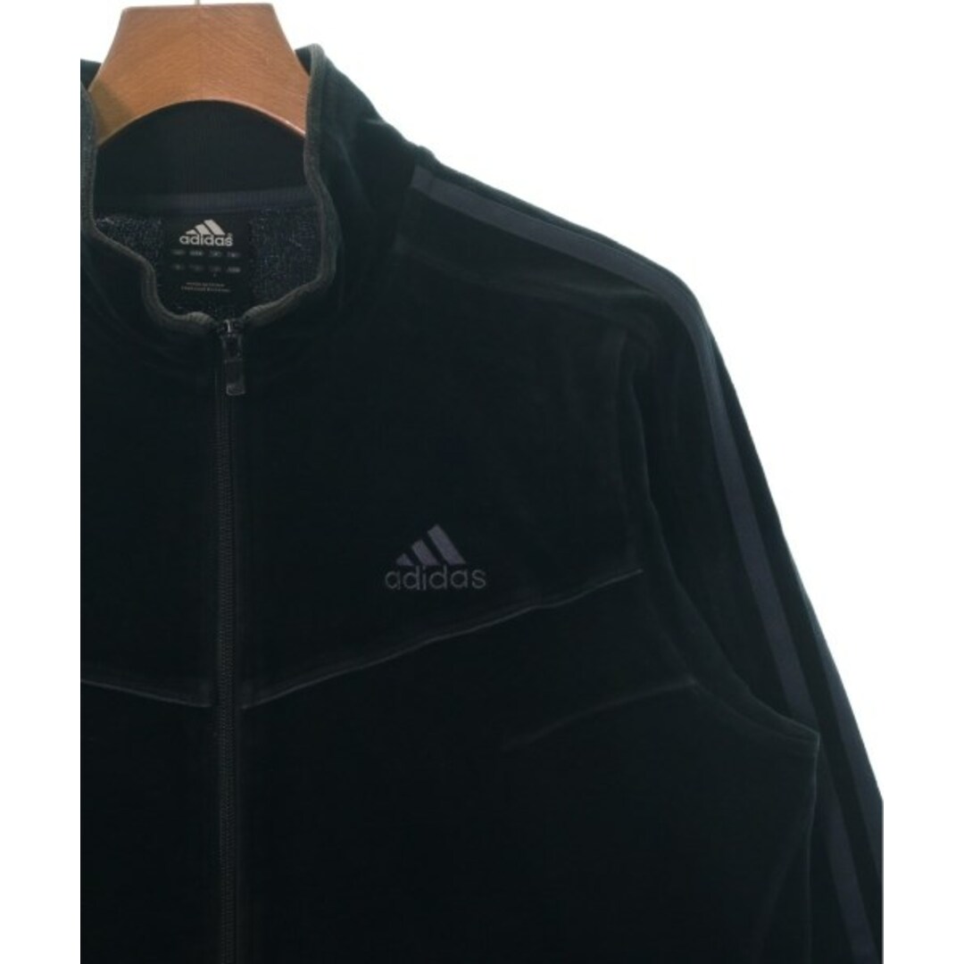 adidas(アディダス)のadidas アディダス スウェット L 黒 【古着】【中古】 メンズのトップス(スウェット)の商品写真