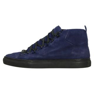 バレンシアガ(Balenciaga)のBALENCIAGA バレンシアガ ARENA アリーナ スエード レザー ミッドカッド スニーカー ネイビー 341760(スニーカー)