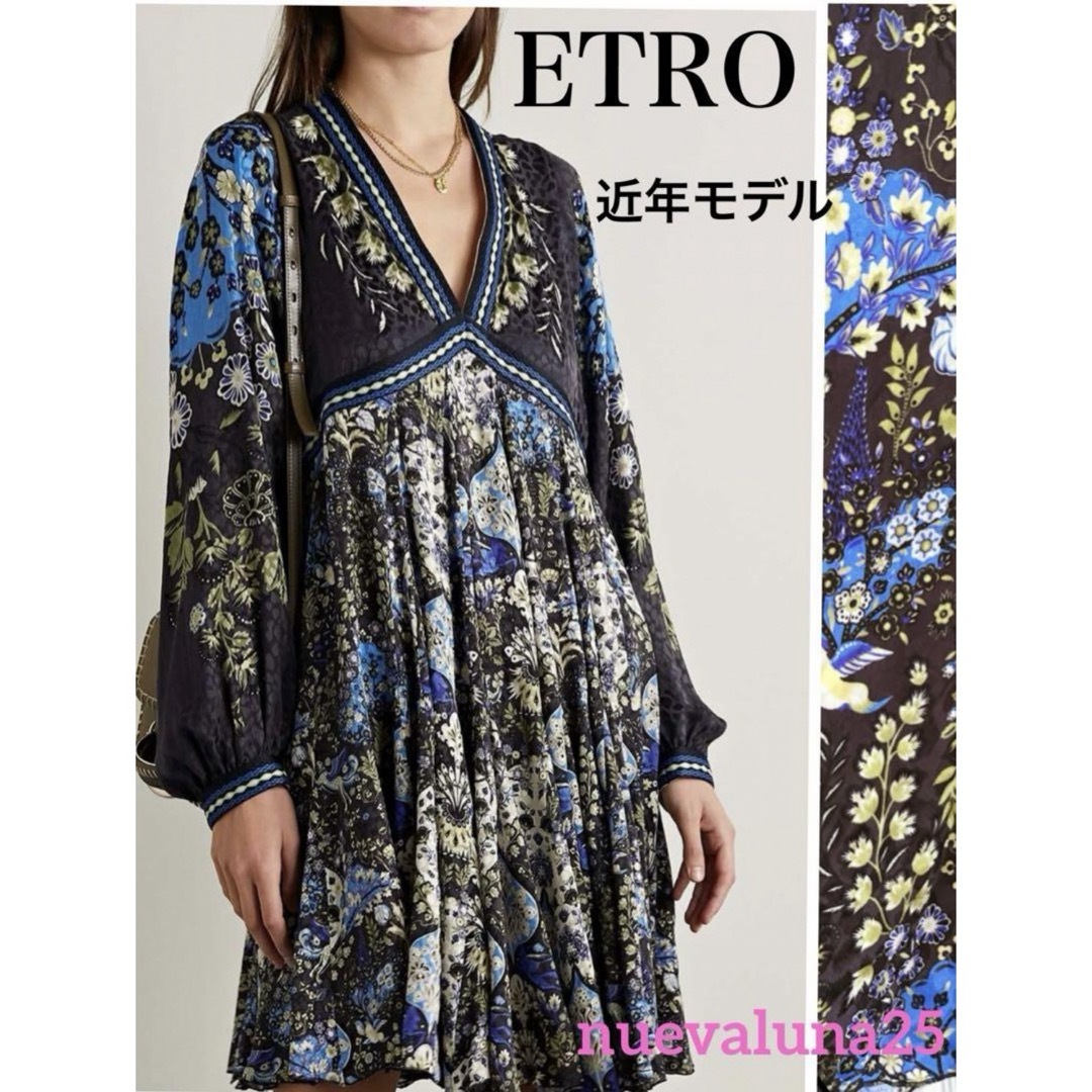 値下げ セール☆53万 未使用 ETRO エトロ 春 シルク ドレス チュニック | フリマアプリ ラクマ