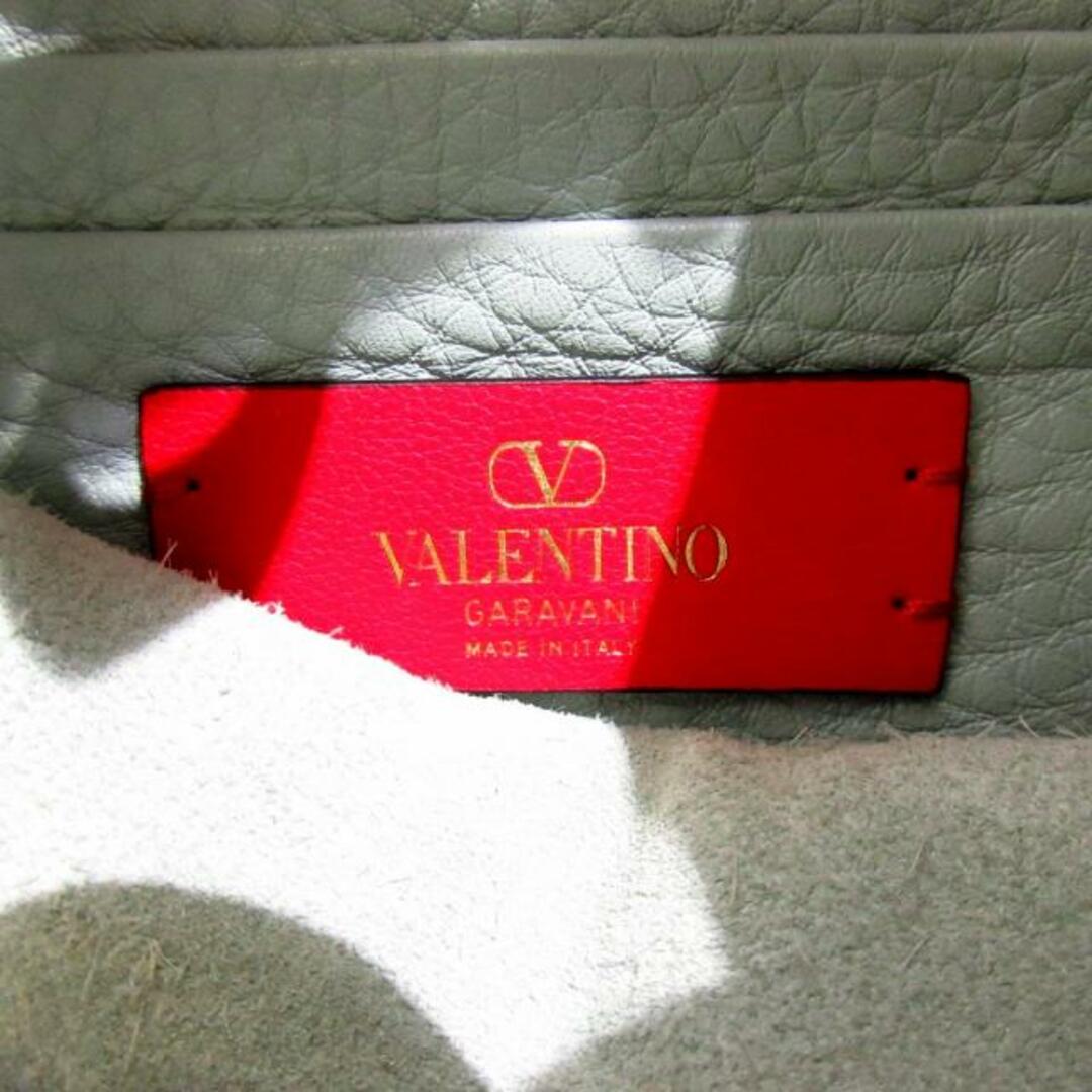 VALENTINO(ヴァレンティノ)のVALENTINO(バレンチノ) ハンドバッグ ロックスタッズ ライトグリーン×ゴールド スタッズ/赤タグ レザー×金属素材 レディースのバッグ(ハンドバッグ)の商品写真