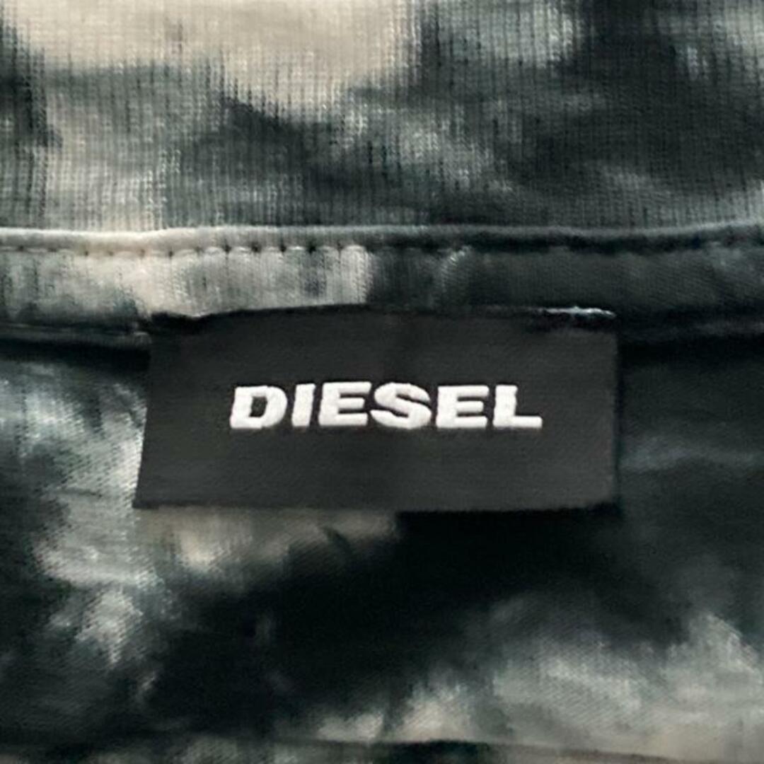 DIESEL(ディーゼル)のDIESEL(ディーゼル) 長袖Tシャツ サイズM メンズ - 白×黒×マルチ クルーネック メンズのトップス(Tシャツ/カットソー(七分/長袖))の商品写真