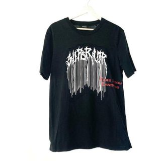 ディーゼル(DIESEL)のDIESEL(ディーゼル) 半袖Tシャツ サイズS メンズ - 黒×白×マルチ クルーネック(Tシャツ/カットソー(半袖/袖なし))