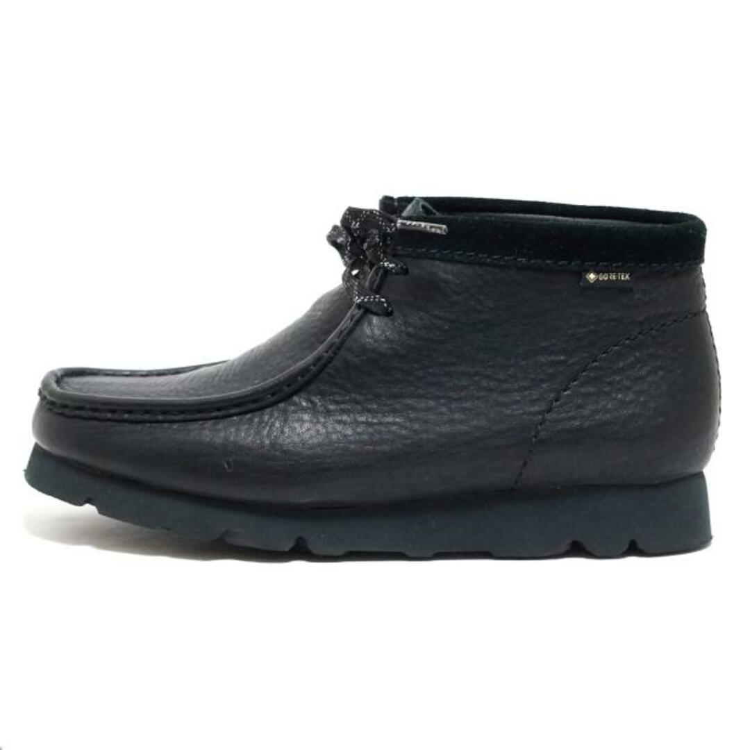 Clarks(クラークス)のClarks(クラークス) ショートブーツ US 8 M レディース美品  - 黒 ワラビー/GORE-TEX レザー×スエード レディースの靴/シューズ(ブーツ)の商品写真