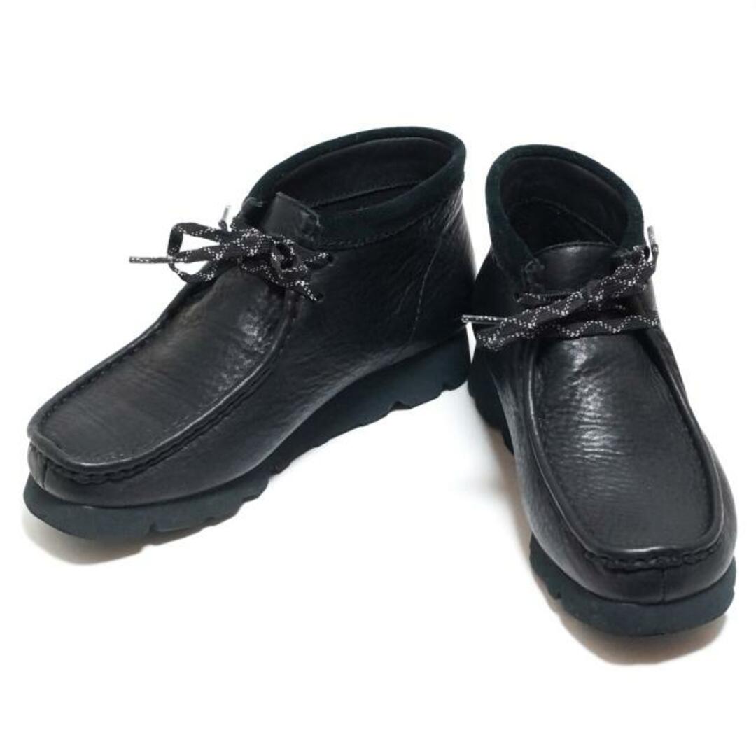 Clarks(クラークス)のClarks(クラークス) ショートブーツ US 8 M レディース美品  - 黒 ワラビー/GORE-TEX レザー×スエード レディースの靴/シューズ(ブーツ)の商品写真