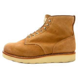 ダブルタップス(W)taps)のWTAPS ダブルタップス 13AW PLAINTOE BOOTS BOOTS.LEATHER.COW スウェード カウレザー プレーントゥ レースアップ ブーツ 132MKDT-FW01 ベージュ(ブーツ)