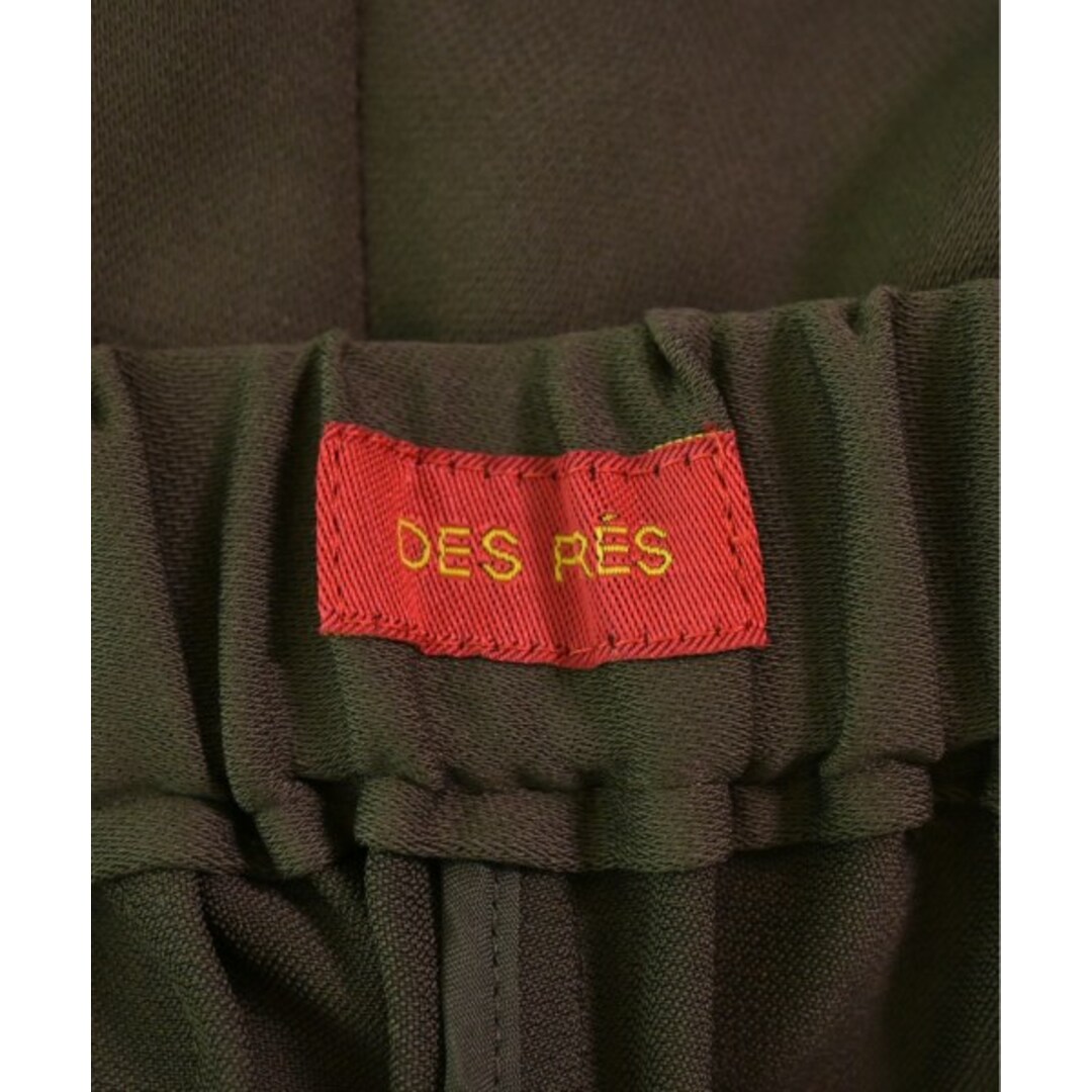 DES PRES(デプレ)のDES PRES デプレ スラックス 34(XS位) カーキ 【古着】【中古】 レディースのパンツ(その他)の商品写真