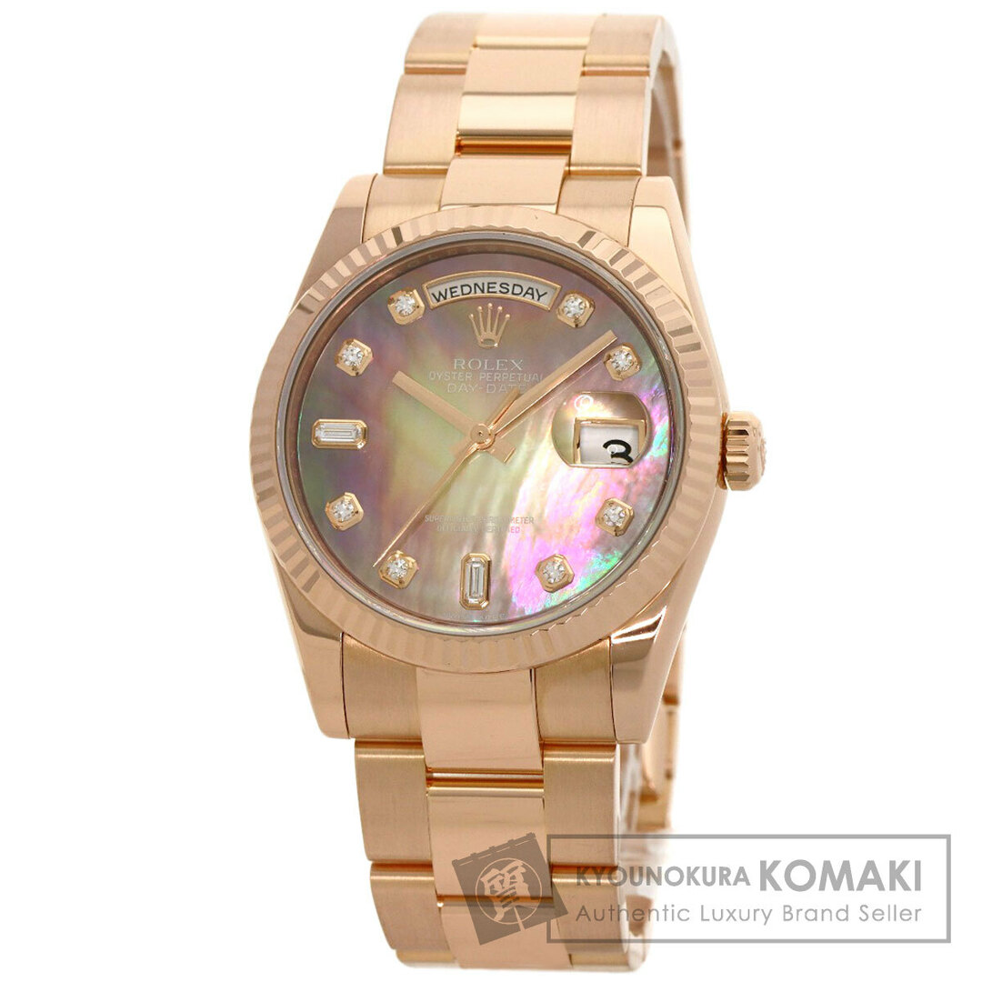 ROLEX(ロレックス)のROLEX 118235F デイデイト 10P ダイヤモンド 腕時計 K18PG K18PG エバーローズゴールド メンズ メンズの時計(腕時計(アナログ))の商品写真