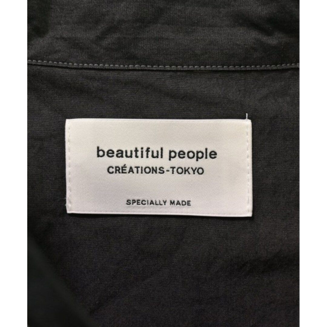 beautiful people(ビューティフルピープル)のbeautiful people カジュアルシャツ 40(S位) 黒 【古着】【中古】 メンズのトップス(シャツ)の商品写真