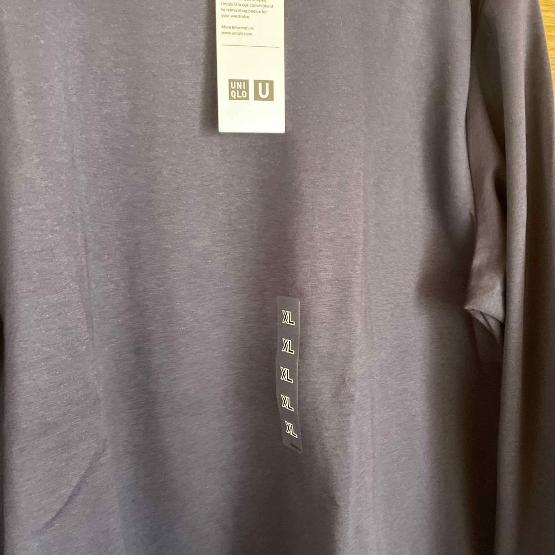 UNIQLO(ユニクロ)のエアリズムコットンクルーネック　長袖Tシャツ メンズのトップス(Tシャツ/カットソー(七分/長袖))の商品写真