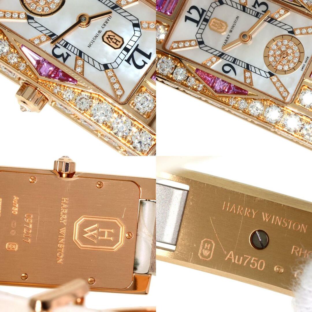 HARRY WINSTON(ハリーウィンストン)のHARRY WINSTON AVEQHM21RR125 アヴェニュークラシックオーロラ 腕時計 K18RG 革 ダイヤモンドxサファイア レディース レディースのファッション小物(腕時計)の商品写真
