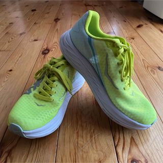 ホカオネオネ(HOKA ONE ONE)のお値下げ！HOKA ONEONE  ROCKET X  24cm 美品！(スニーカー)