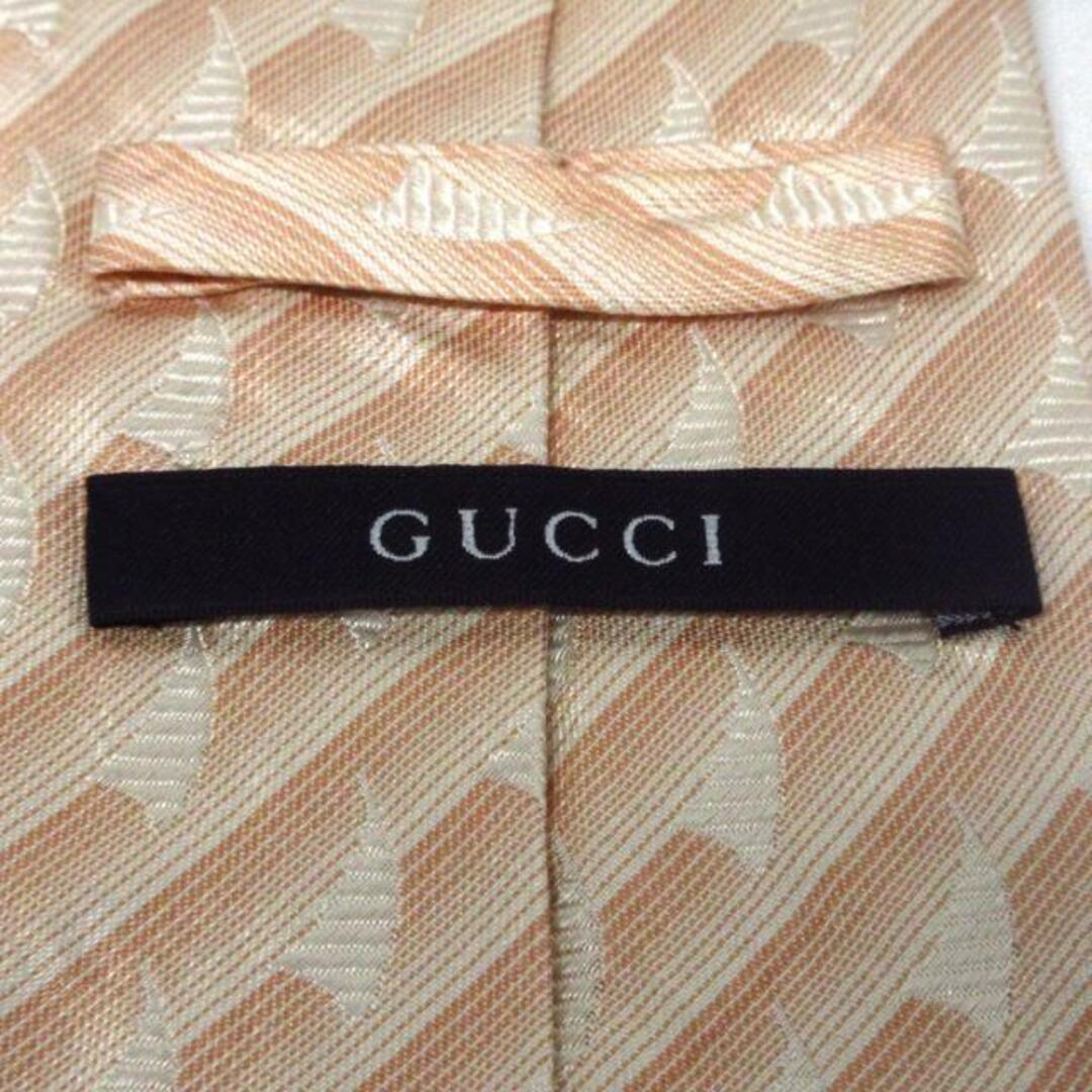Gucci(グッチ)のGUCCI(グッチ) ネクタイ メンズ - ベージュ×サーモンピンク メンズのファッション小物(ネクタイ)の商品写真
