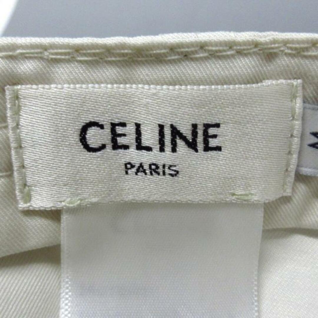 celine(セリーヌ)のCELINE(セリーヌ) キャップ美品  トリオンフ ベースボールキャップ 2AUT6969P 白×アイボリー レディースの帽子(キャップ)の商品写真