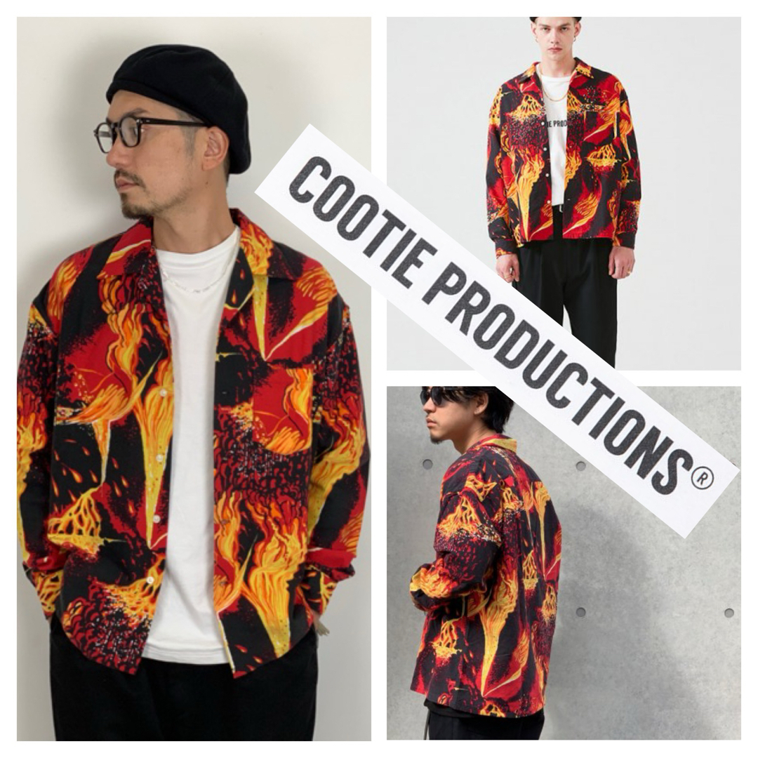 COOTIE(クーティー)のCOOTIE クーティー■噴火柄 オープンカラー ネルシャツ Eruption メンズのトップス(シャツ)の商品写真