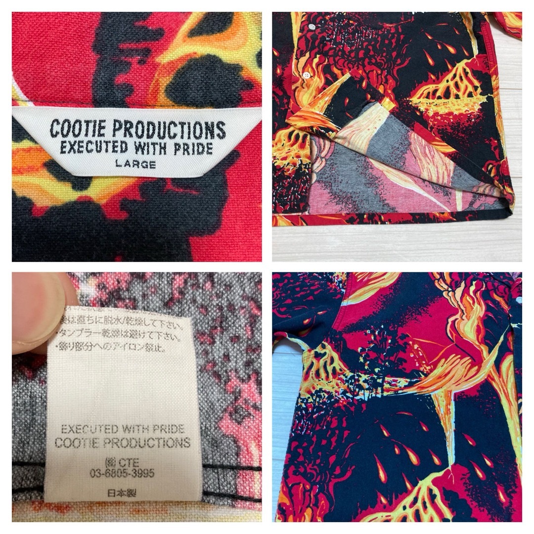 COOTIE(クーティー)のCOOTIE クーティー■噴火柄 オープンカラー ネルシャツ Eruption メンズのトップス(シャツ)の商品写真