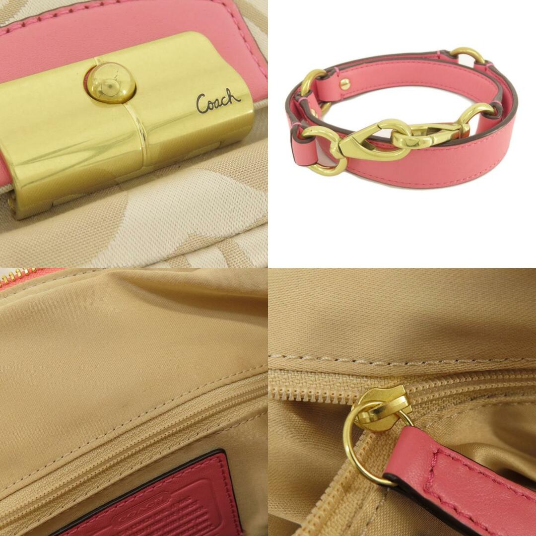 COACH(コーチ)のCOACH F22305 シグネチャー 2WAY ハンドバッグ キャンバス レザー レディース レディースのバッグ(ハンドバッグ)の商品写真