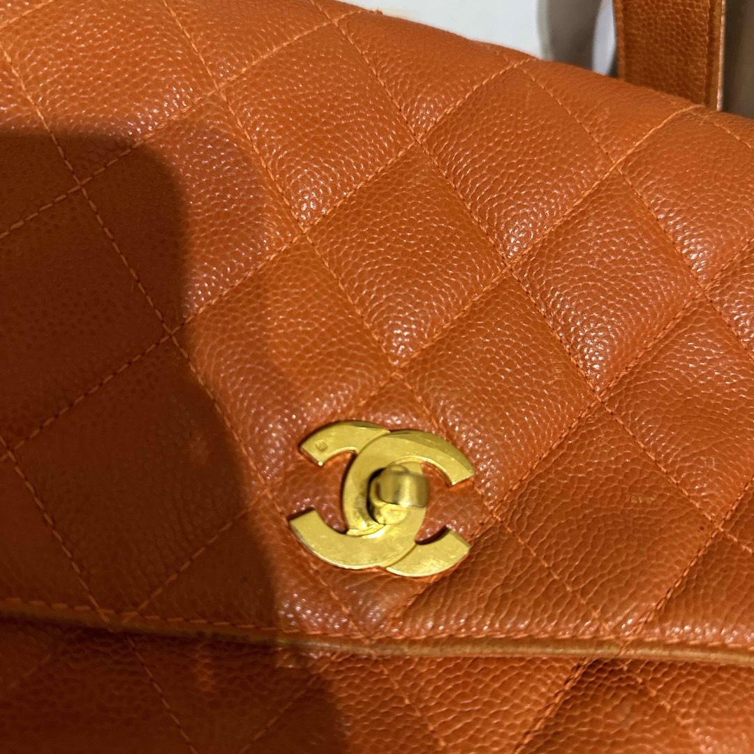 CHANEL(シャネル)のCHANEL ヴィンテージ　リュック　オレンジ レディースのバッグ(リュック/バックパック)の商品写真