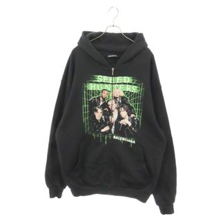 バレンシアガ(Balenciaga)のBALENCIAGA バレンシアガ 19SS SPEED HUNTERS ZIP UP HOODIE スピードハンター ジップアップ フーディー パーカー ブラック 559100-TDV38(パーカー)