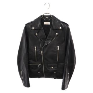 Saint Laurent - SAINT LAURENT PARIS サンローランパリ 15AW 397290 Y5YA1 エディ期 クラシックモーターサイクルライダースジャケット ブラック