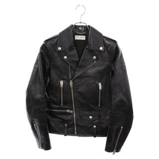 サンローラン(Saint Laurent)のSAINT LAURENT PARIS サンローランパリ L01 Classic Motorcycle Leather Riders Jacket 484284 YC1DT クラシックモーターサイクルライダースジャケット ブラック(ライダースジャケット)