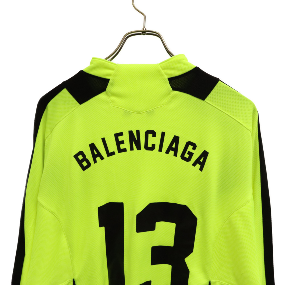 Balenciaga(バレンシアガ)のBALENCIAGA バレンシアガ Soccer Long-Sleeve T-Shirt 641663 TJV05 ロゴ刺繍 サッカー長袖Tシャツ カットソー イエロー メンズのトップス(Tシャツ/カットソー(七分/長袖))の商品写真