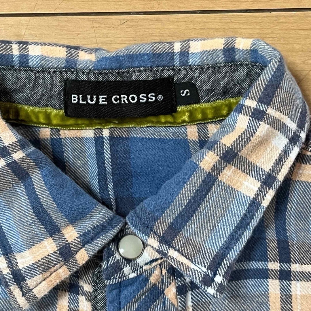 bluecross(ブルークロス)のBLUE CROSS ネルシャツ　S キッズ/ベビー/マタニティのキッズ服男の子用(90cm~)(ブラウス)の商品写真