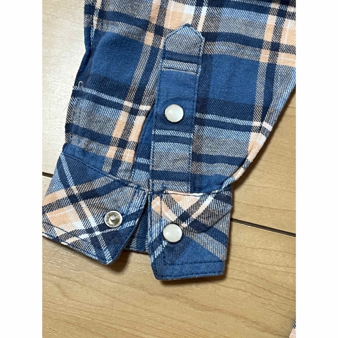 bluecross(ブルークロス)のBLUE CROSS ネルシャツ　S キッズ/ベビー/マタニティのキッズ服男の子用(90cm~)(ブラウス)の商品写真