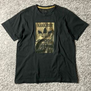 アディダス(adidas)の【グッドレギュラー】アディダス　金ロゴ　フェードTシャツ ブラック　00sY2K(Tシャツ/カットソー(半袖/袖なし))