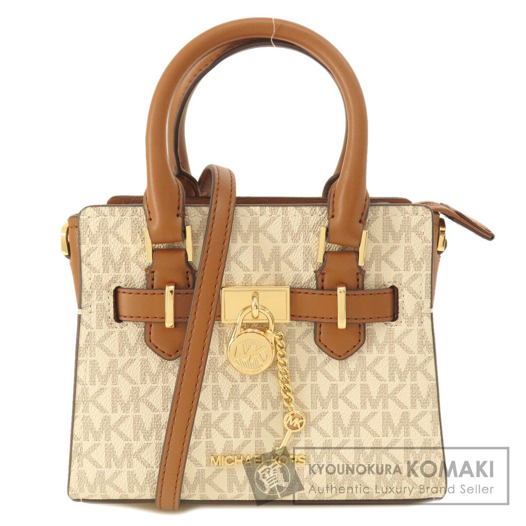 Michael Kors(マイケルコース)のMichael Kors MKシグネチャー 2WAY ハンドバッグ レザー コーテッドキャンバス レディース レディースのバッグ(ハンドバッグ)の商品写真