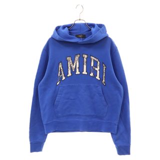 AMIRI - AMIRI アミリ bandana applique hoodie バンダナ ロゴアップリケ プルオーバー パーカー ブルー SR1PS22MJL039