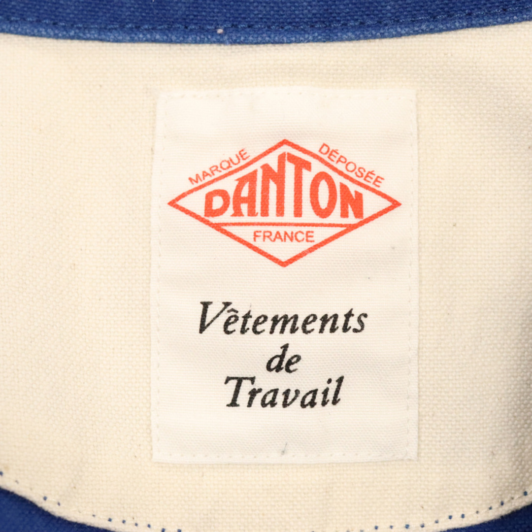 DANTON(ダントン)のDANTON ダントン ラウンドカラー ワークジャケット ブルー 15S-SL-003 メンズのジャケット/アウター(フライトジャケット)の商品写真