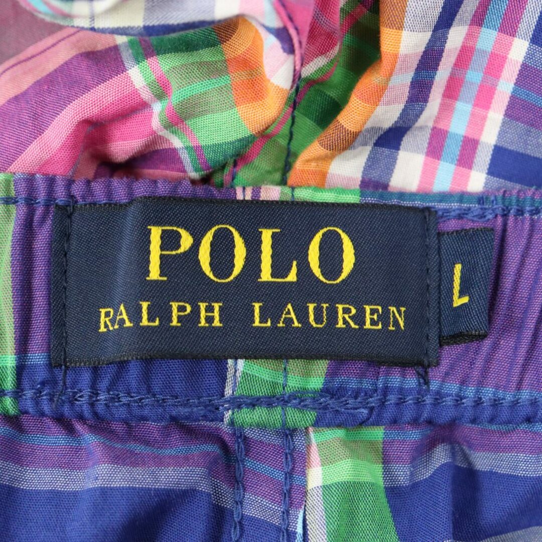 POLO RALPH LAUREN(ポロラルフローレン)のPOLO RALPH LAUREN ポロラルフローレン ポニー刺繍 マドラスチェック柄 ハーフパンツ チェックパンツ ショートパンツ マルチカラー メンズのパンツ(ショートパンツ)の商品写真