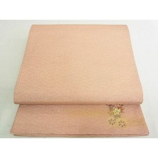 平和屋2■全通柄袋帯　霞文　ワンポイント　螺鈿　金糸　逸品　rt3786(帯)