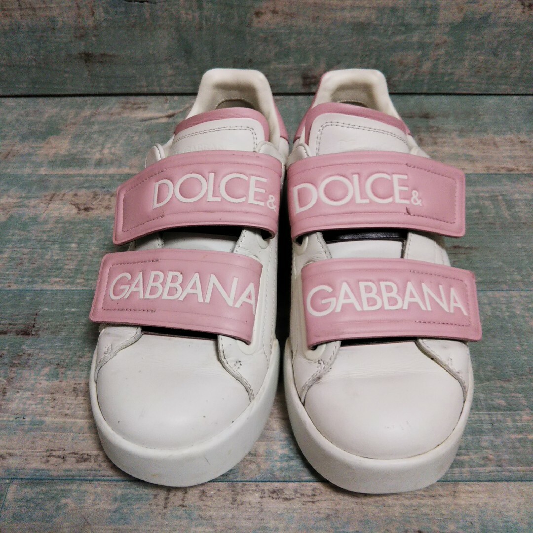 DOLCE&GABBANA(ドルチェアンドガッバーナ)の美品  DOLCE&Gabbana  ロゴベルクロ 37.5  スニーカー レディースの靴/シューズ(スニーカー)の商品写真