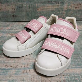 ドルチェアンドガッバーナ(DOLCE&GABBANA)の美品  DOLCE&Gabbana  ロゴベルクロ 37.5  スニーカー(スニーカー)