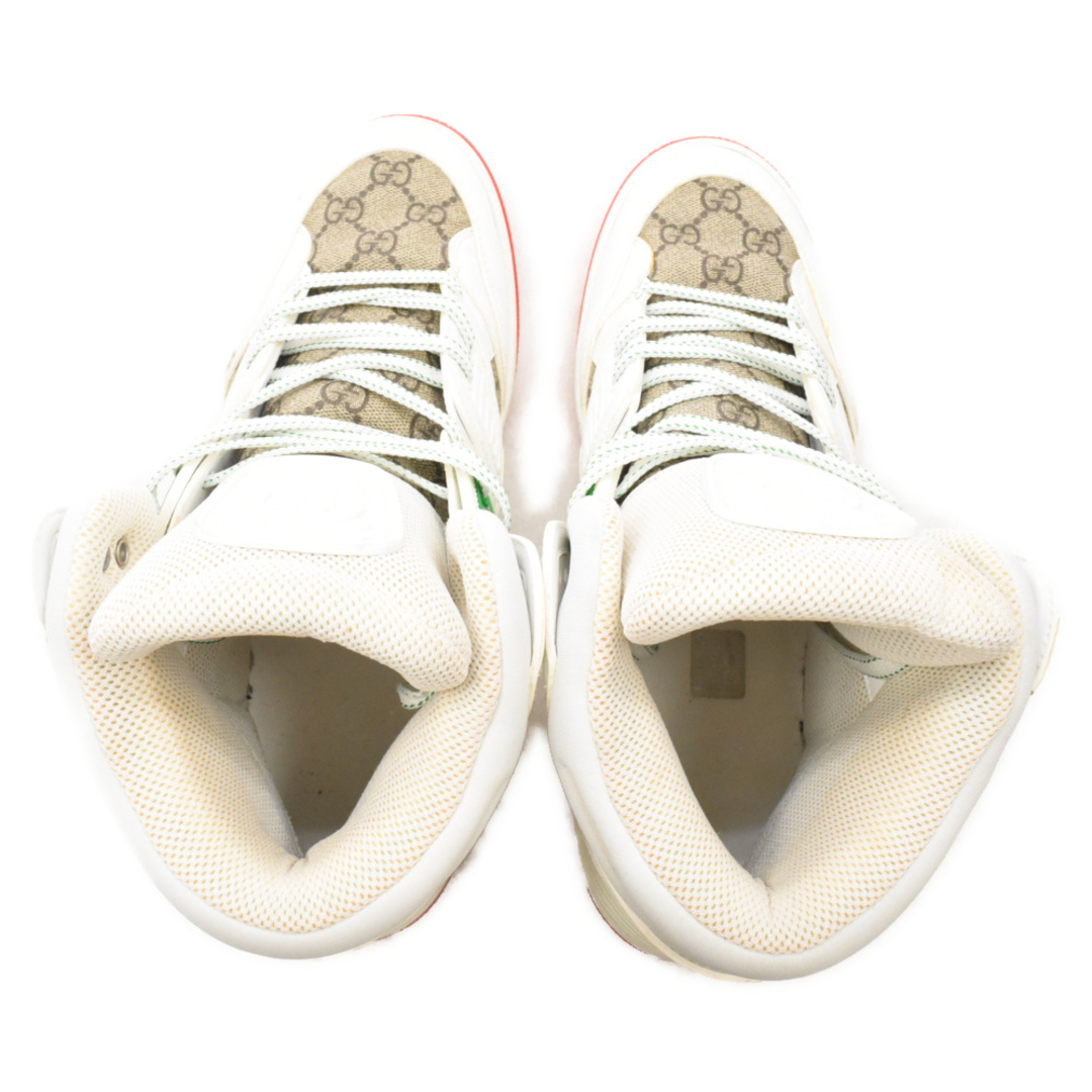 Gucci(グッチ)のGUCCI グッチ BASKET SNEAKER バスケット ハイカットスニーカー ホワイト 9 1/2 673077 メンズの靴/シューズ(スニーカー)の商品写真