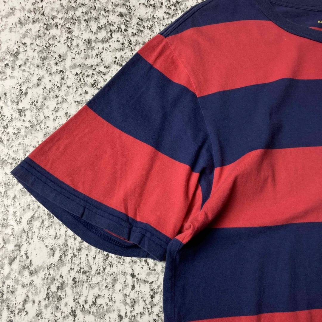 POLO RALPH LAUREN(ポロラルフローレン)の【グッドレギュラー】ラルフローレン　ビッグポニー　極太ボーダーTシャツ Y2K メンズのトップス(Tシャツ/カットソー(半袖/袖なし))の商品写真