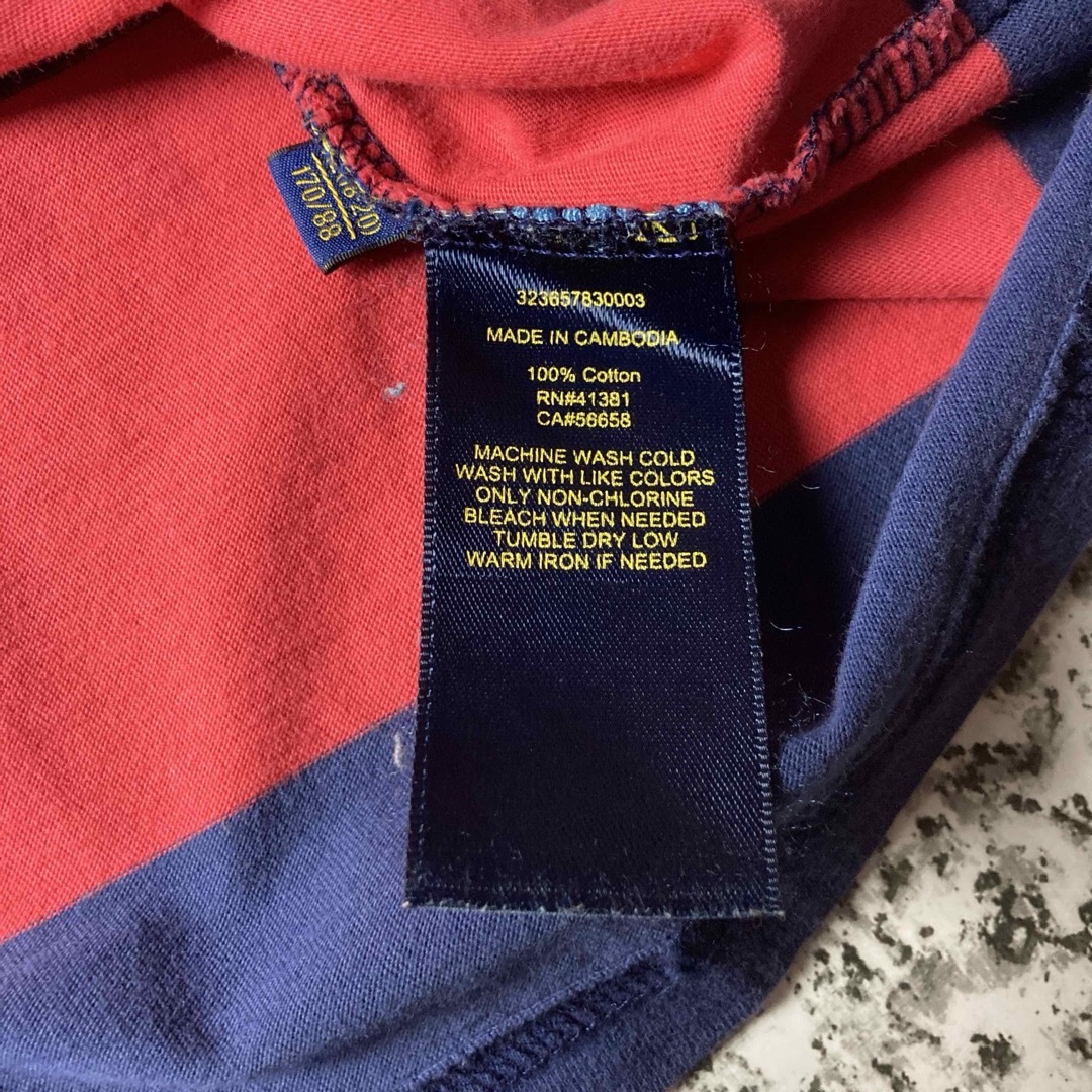 POLO RALPH LAUREN(ポロラルフローレン)の【グッドレギュラー】ラルフローレン　ビッグポニー　極太ボーダーTシャツ Y2K メンズのトップス(Tシャツ/カットソー(半袖/袖なし))の商品写真