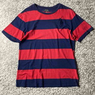 ポロラルフローレン(POLO RALPH LAUREN)の【グッドレギュラー】ラルフローレン　ビッグポニー　極太ボーダーTシャツ Y2K(Tシャツ/カットソー(半袖/袖なし))