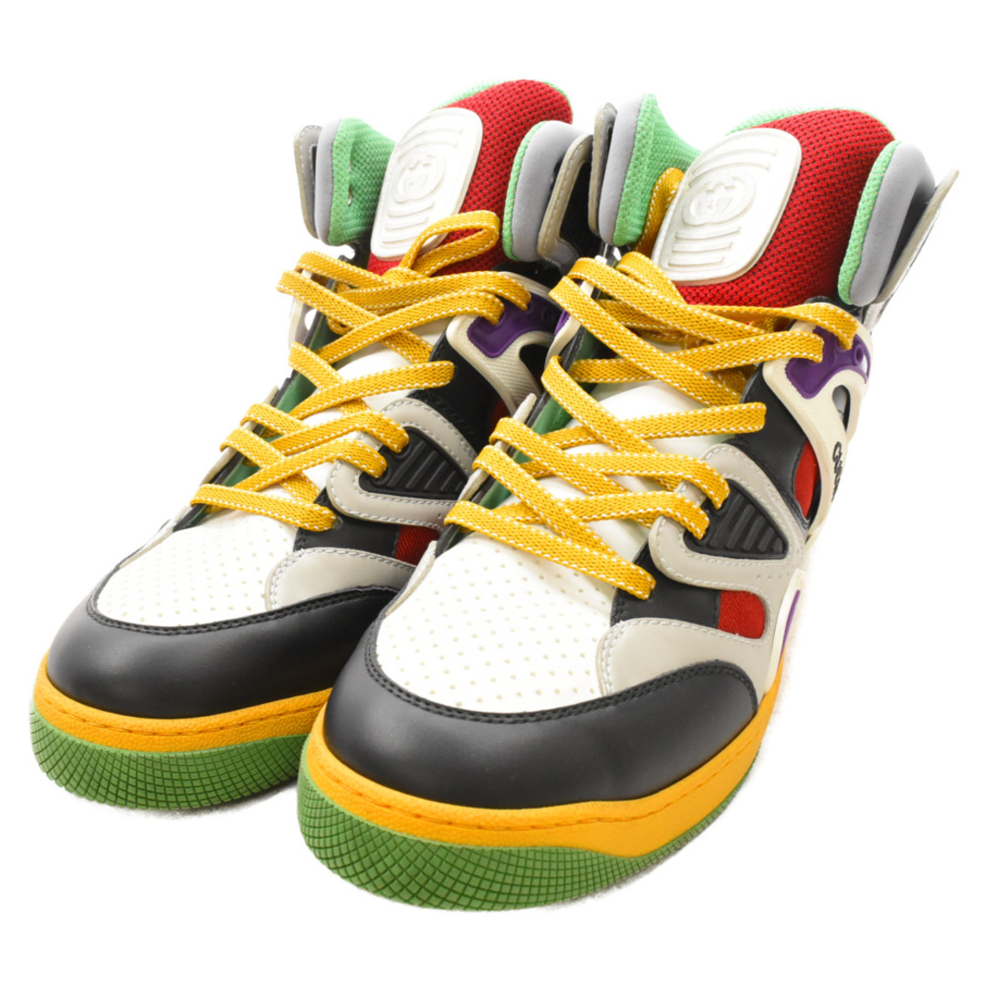 Gucci(グッチ)のGUCCI グッチ BASKET SNEAKER バスケット ハイカットスニーカー マルチ 10 661303 メンズの靴/シューズ(スニーカー)の商品写真
