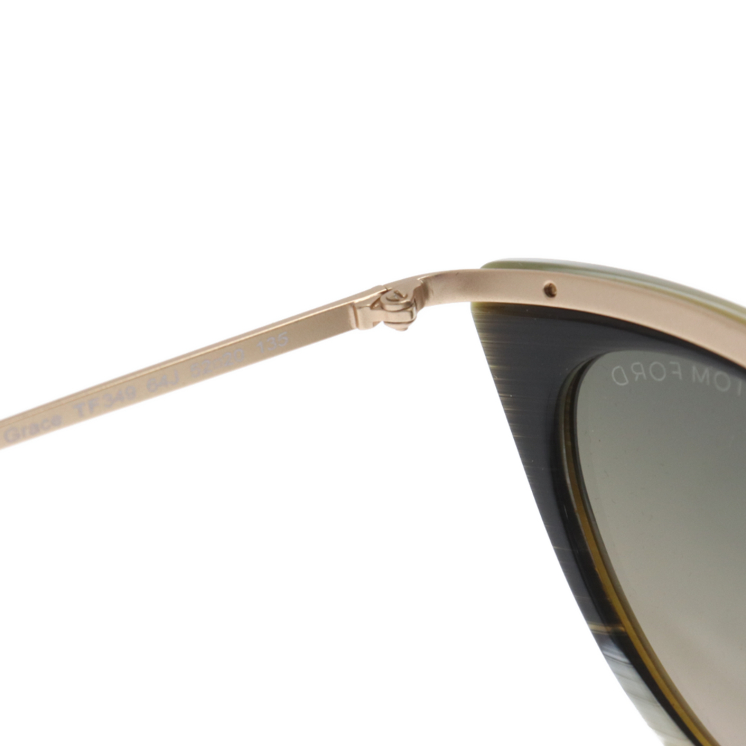 TOM FORD(トムフォード)のTOM FORD トムフォード Grace Horn Mirror Gradient Sunglasses TF349 64J グラスホーン グレディエント スモークサングラス 眼鏡 マルチ メンズのファッション小物(サングラス/メガネ)の商品写真